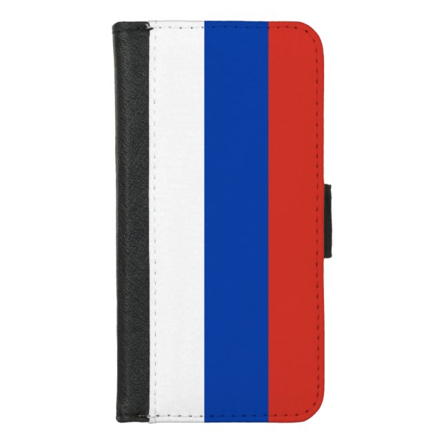 Russia Flag iPhone Wallet Case (Front)