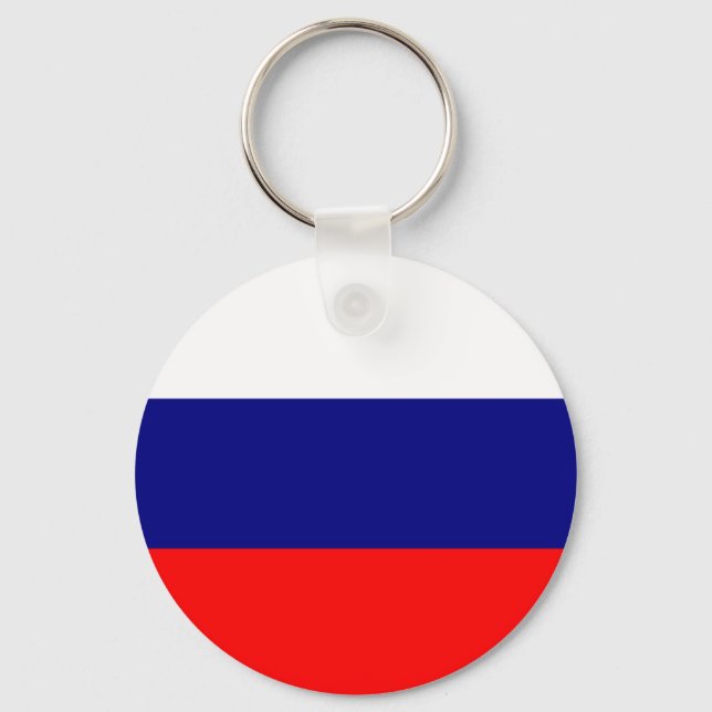 Russia Flag Keychain (Front)