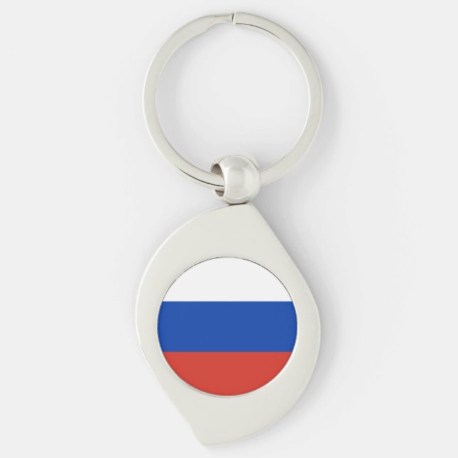 Russia Flag Keychain (Front)