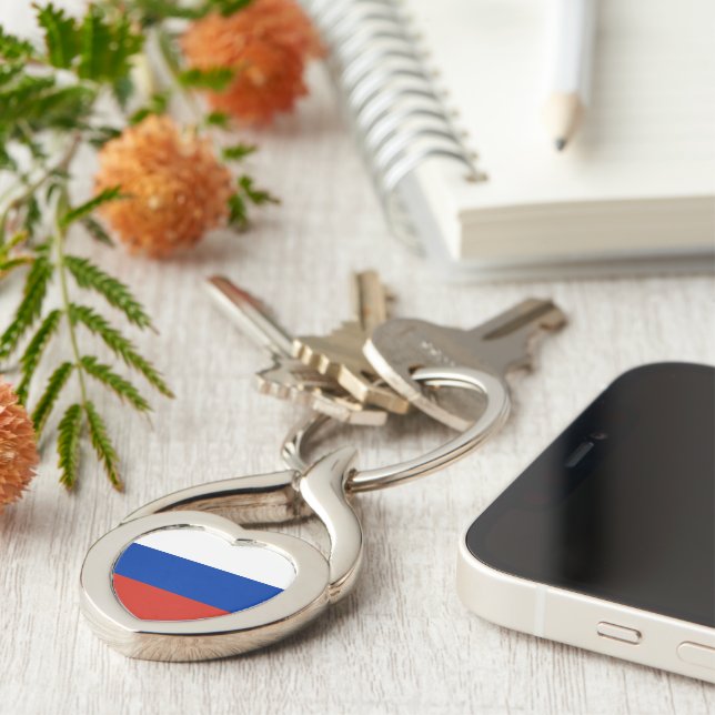 Russia flag keychain (Side)