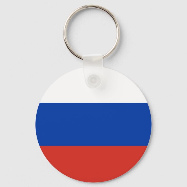 Russia Flag Keychain (Front)