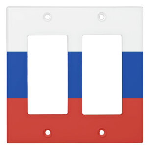 Russia flag light switch cover