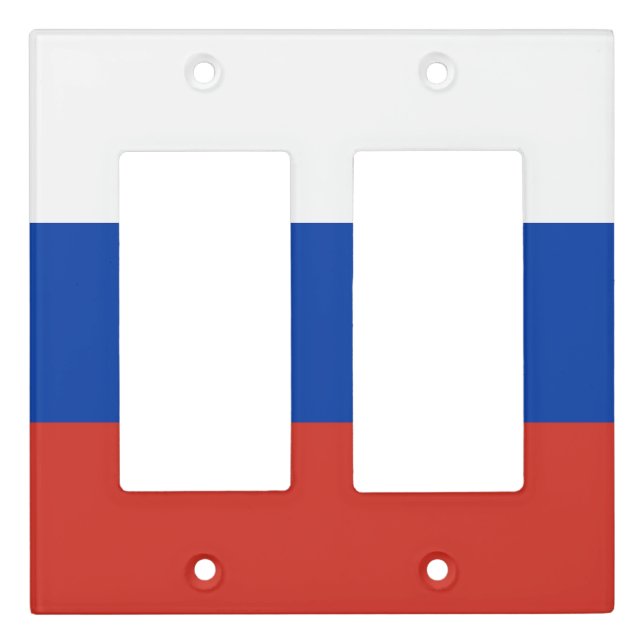Russia flag light switch cover (Front)