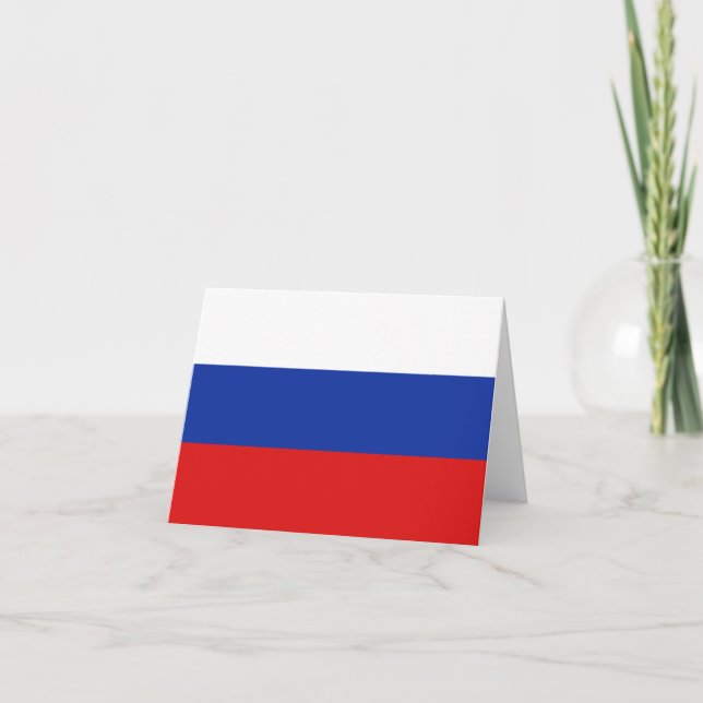 Russia Flag Notecard (Front)