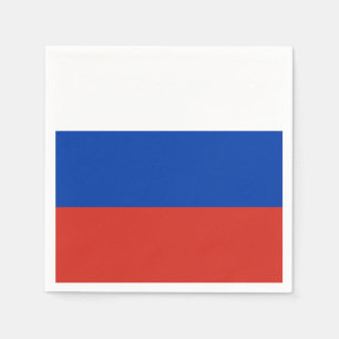 Russia flag paper napkins