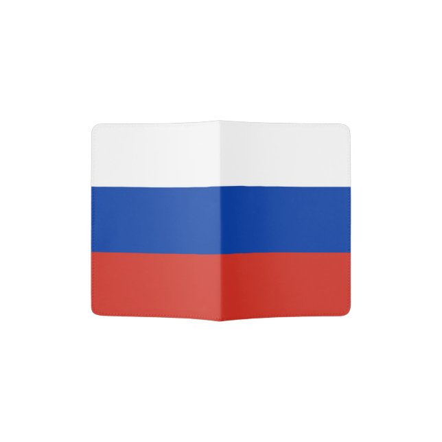 Russia Flag Passport Holder (Opened)
