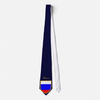 Russia Flag Personalized Tie by GrooveMaster at Zazzle