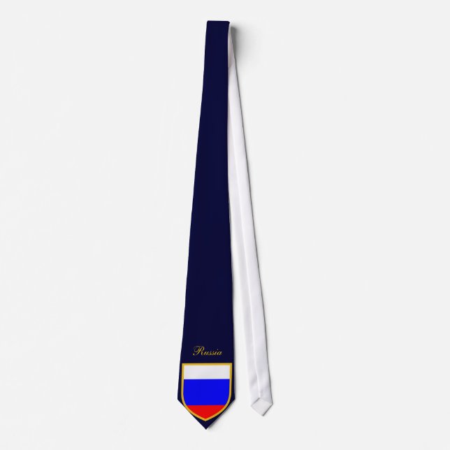 Russia Flag Personalized Tie (Front)