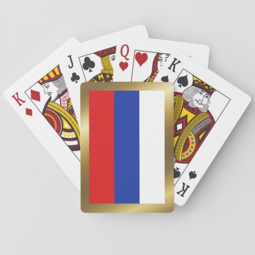 Russia Flag Playing Cards