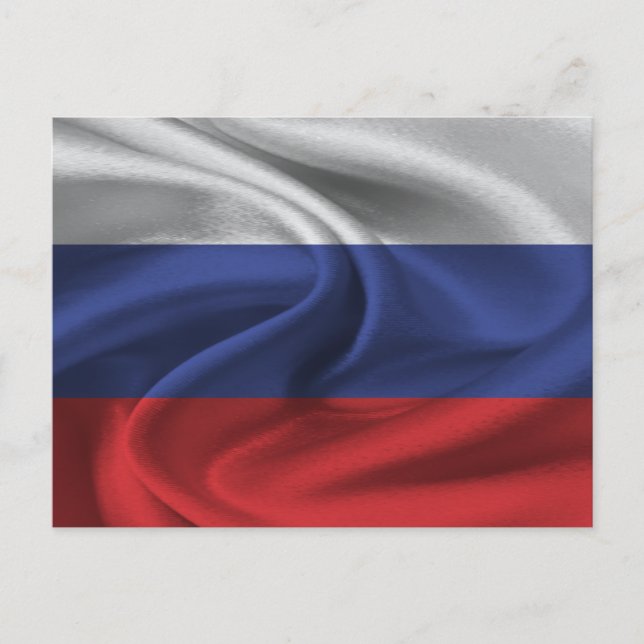 Russia Flag Postcard (Front)