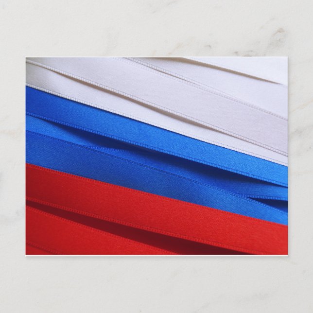 Russia flag postcard (Front)