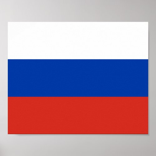 Russia Flag Poster