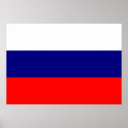 Russia Flag Poster