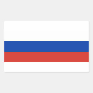 Russia Flag Rectangular Sticker