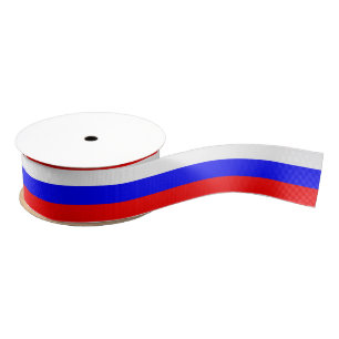 Russia flag / Red White Blue Grosgrain Ribbon