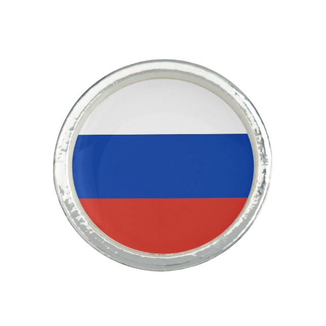 Russia flag ring (Front)