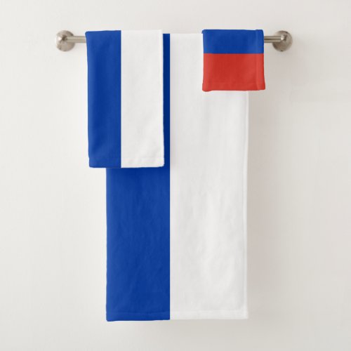 Russia Flag Russian Patriotic Bath Towel Set