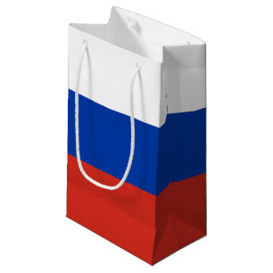 Russia flag small gift bag