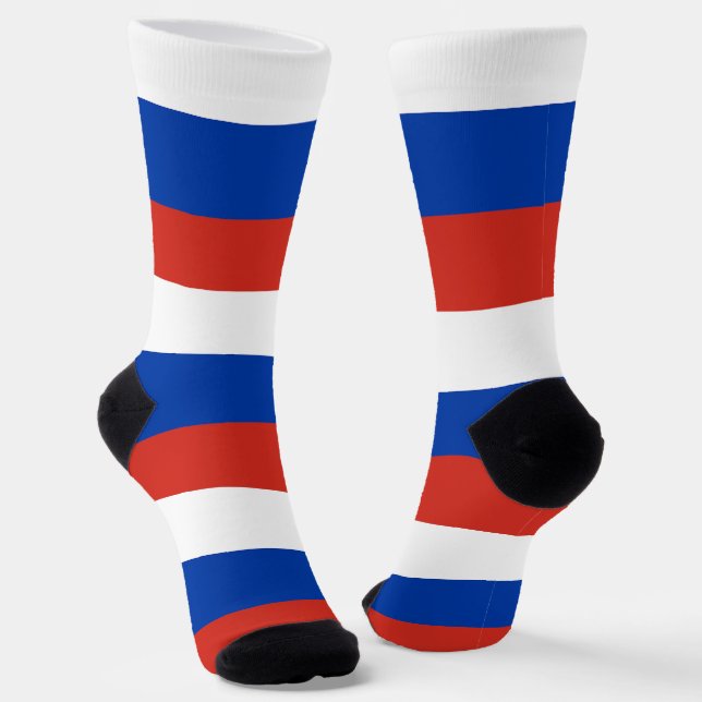 Russia Flag Socks (Angled)