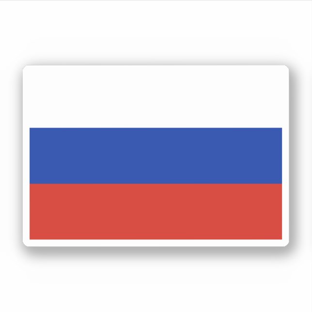 Russia Flag Sticker (Front)