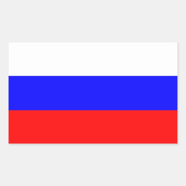 Russia Flag Sticker (Front)