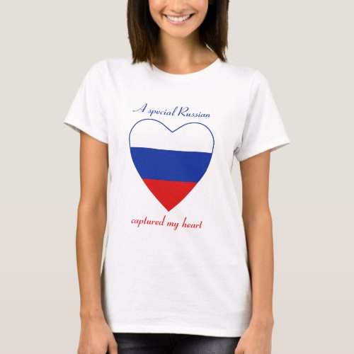 Russia Flag Sweetheart T_Shirt
