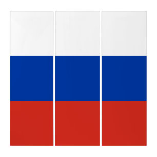 Russia flag triptych