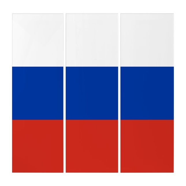 Russia flag triptych (Front)
