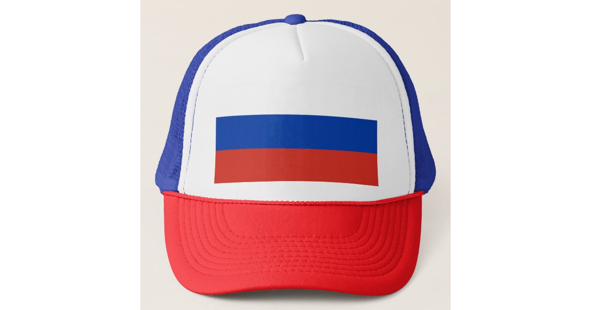 Russia Flag Russian Map Flag T-Shirt Gift for' Trucker Cap