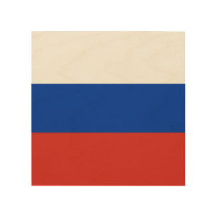 Russia flag wood wall art