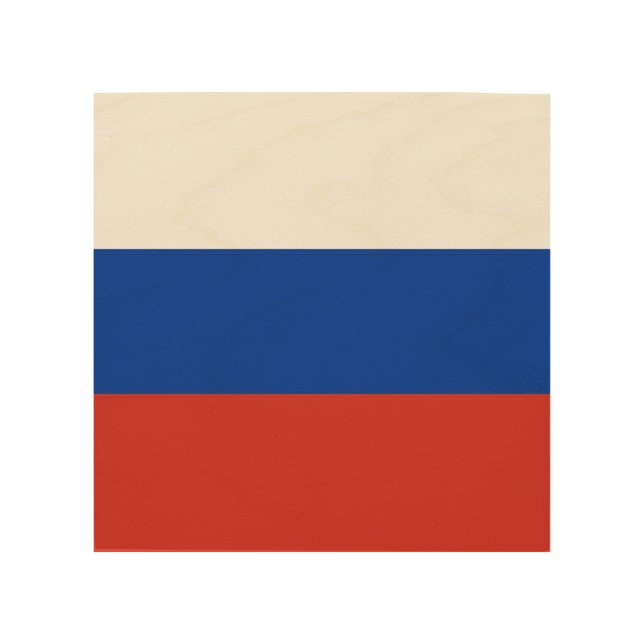 Russia flag wood wall art (Front)