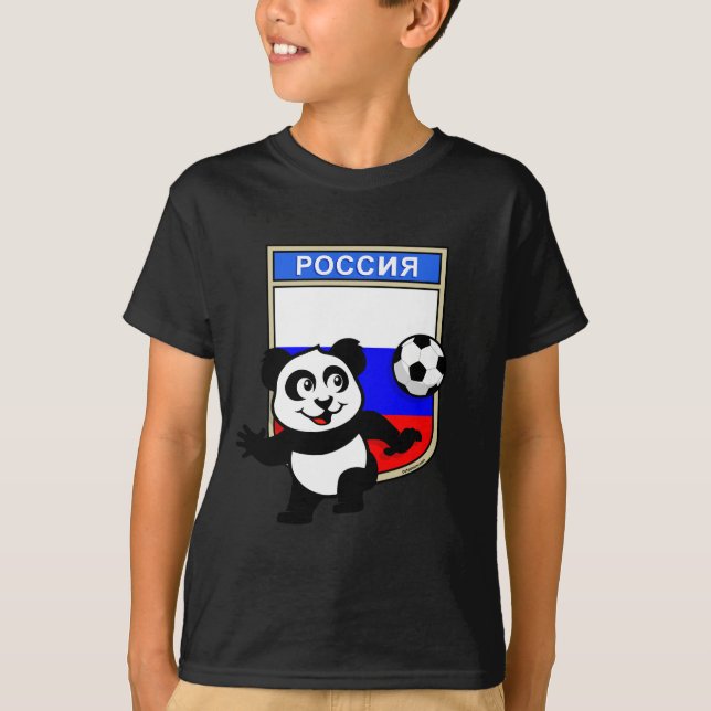 Russia Football Panda T-Shirt (Front)