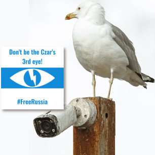 Russia Free Democratic English - Third Eye Sticker