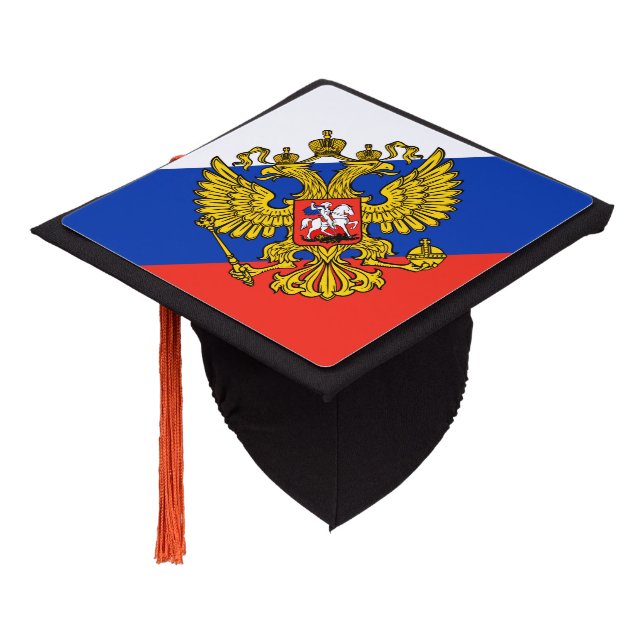 Russia Graduation Cap Topper (Angled)