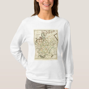 Russia in Europe with boundaries outlined T-Shirt