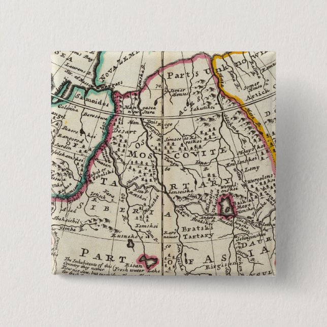 Russia, Kazakhstan, Asia Button (Front)