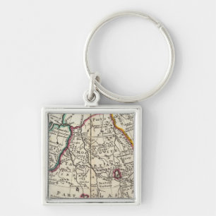 Russia, Kazakhstan, Asia Keychain