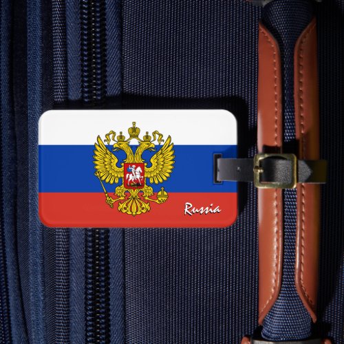 Russia Luggage Tags patriotic Russian Flag Luggage Tag