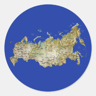 Russia Map Sticker
