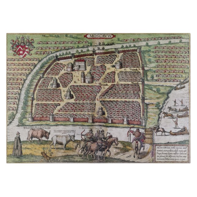 RUSSIA: MOSCOW, 1591 CUTTING BOARD (Front)