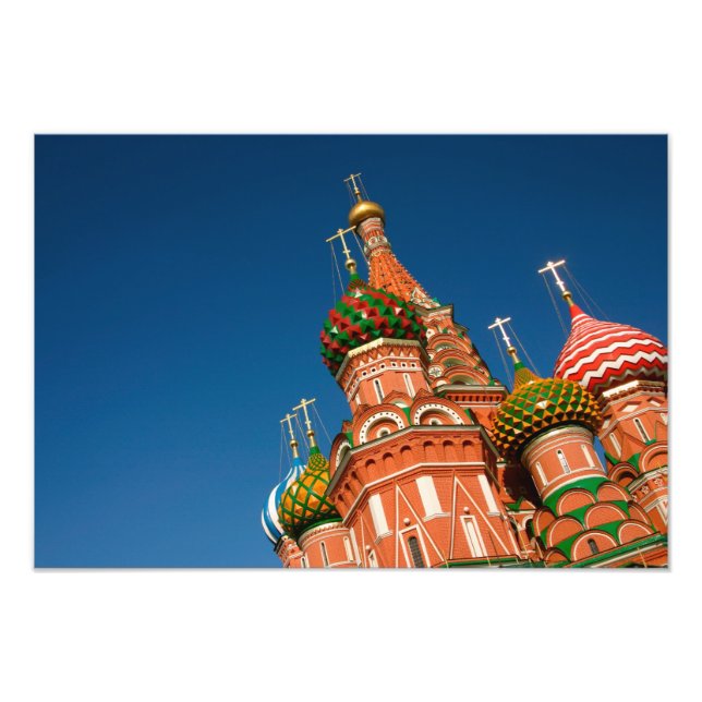 Russia, Moscow, Kremlin, Vasiliy Blessed Photo Print (Front)