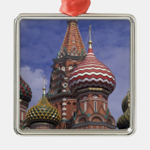 Russia, Moscow, Red Square. famous onions of St. Metal Ornament