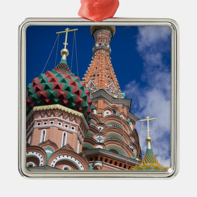 Russia, Moscow, Red Square. St. Basil's 5 Metal Ornament (Front)