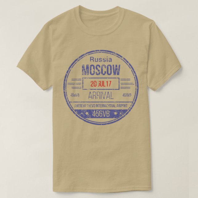 Russia Moscow T-Shirt (Design Front)