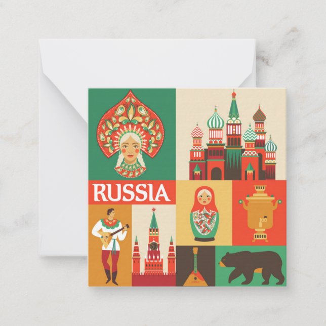 Russia Note Card (Front)