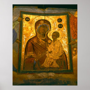 Russia, Novgorod Province, Tikhvin Monastery, Poster