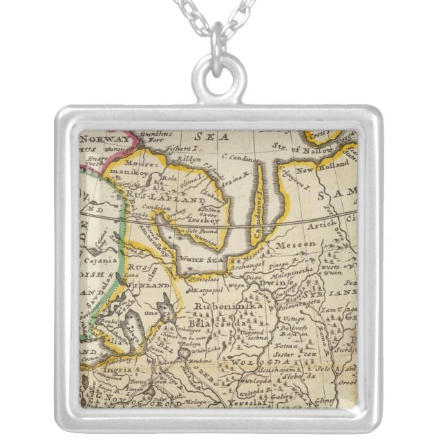 Russia or Moscovy Silver Plated Necklace (Front)