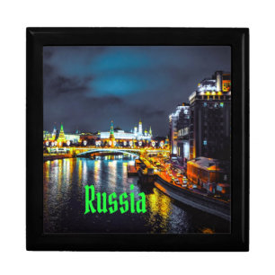 Russia or Russian Federation Moscow At Night Gift Box