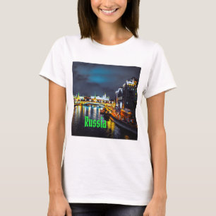 Russia or Russian Federation Moscow At Night T-Shirt