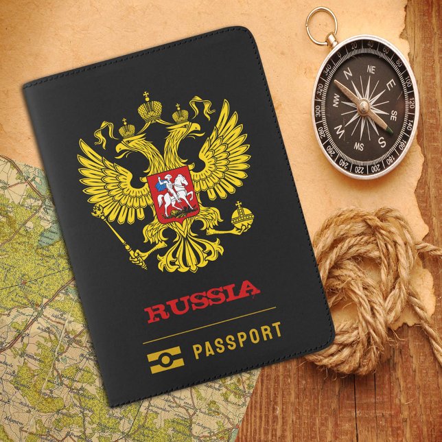 Russia Passport, Russian coat of arms / flag Passport Holder (Creator Uploaded)